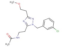 N-{2-[1-(3-chlorobenzyl)-3-(2-methoxyethyl)-1H-1,2,4-triazol-5-yl]ethyl}acetamide