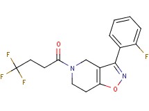 3-(2-fluorophenyl)-5-(4,4,4-trifluorobutanoyl)-4,5,6,7-tetrahydroisoxazolo[4,5-c]pyridine