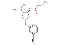 N-[rel-(3R,4S)-1-(3-cyanobenzyl)-4-isopropyl-3-pyrrolidinyl]-2-(methylthio)acetamide hydrochloride