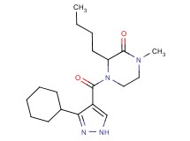3-butyl-4-[(3-cyclohexyl-1H-pyrazol-4-yl)carbonyl]-1-methyl-2-piperazinone