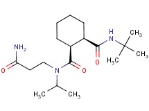 (1S*,2R*)-N-(3-amino-3-oxopropyl)-N'-(tert-butyl)-N-isopropylcyclohexane-1,2-dicarboxamide
