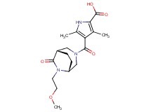 4-{[(1S*,5R*)-6-(2-methoxyethyl)-7-oxo-3,6-diazabicyclo[3.2.2]non-3-yl]carbonyl}-3,5-dimethyl-1H-pyrrole-2-carboxylic acid