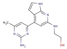 2-{[4-(2-amino-6-methylpyrimidin-4-yl)-1H-pyrrolo[2,3-b]pyridin-6-yl]amino}ethanol