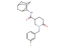 N-2-adamantyl-1-(3-fluorobenzyl)-6-oxo-3-piperidinecarboxamide