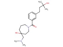 4-[(dimethylamino)methyl]-1-[3-(3-hydroxy-3-methylbutyl)benzoyl]-4-azepanol