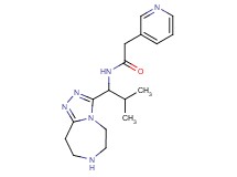N-[2-methyl-1-(6,7,8,9-tetrahydro-5H-[1,2,4]triazolo[4,3-d][1,4]diazepin-3-yl)propyl]-2-pyridin-3-ylacetamide