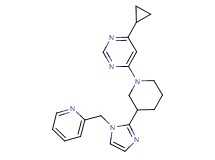 4-cyclopropyl-6-{3-[1-(2-pyridinylmethyl)-1H-imidazol-2-yl]-1-piperidinyl}pyrimidine