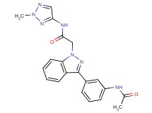 2-{3-[3-(acetylamino)phenyl]-1H-indazol-1-yl}-N-(2-methyl-2H-1,2,3-triazol-4-yl)acetamide
