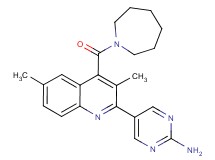 5-[4-(azepan-1-ylcarbonyl)-3,6-dimethylquinolin-2-yl]pyrimidin-2-amine