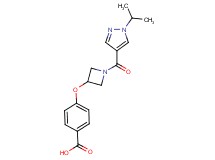 4-({1-[(1-isopropyl-1H-pyrazol-4-yl)carbonyl]-3-azetidinyl}oxy)benzoic acid