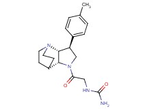 N-{2-[(2R*,3S*,6R*)-3-(4-methylphenyl)-1,5-diazatricyclo[5.2.2.0~2,6~]undec-5-yl]-2-oxoethyl}urea