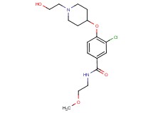 3-chloro-4-{[1-(2-hydroxyethyl)-4-piperidinyl]oxy}-N-(2-methoxyethyl)benzamide