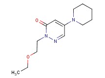 2-(2-ethoxyethyl)-5-(1-piperidinyl)-3(2H)-pyridazinone