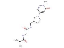 2-methyl-N-[2-({[1-(1-methyl-6-oxo-1,6-dihydro-4-pyridazinyl)-3-pyrrolidinyl]methyl}amino)-2-oxoethyl]propanamide