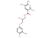 N-[3-(4-chloro-3-methylphenoxy)-2-hydroxypropyl]-2-hydroxy-5,6-dimethylnicotinamide