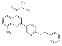 N,N,8-trimethyl-2-{2-[(4-pyridinylmethyl)amino]-5-pyrimidinyl}-4-quinolinecarboxamide trifluoroacetate