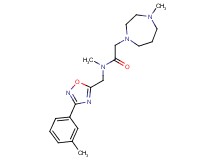 N-methyl-2-(4-methyl-1,4-diazepan-1-yl)-N-{[3-(3-methylphenyl)-1,2,4-oxadiazol-5-yl]methyl}acetamide