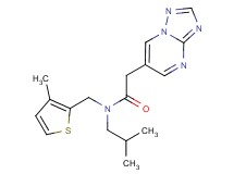 N-isobutyl-N-[(3-methyl-2-thienyl)methyl]-2-[1,2,4]triazolo[1,5-a]pyrimidin-6-ylacetamide