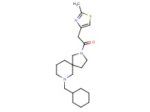 7-(cyclohexylmethyl)-2-[(2-methyl-1,3-thiazol-4-yl)acetyl]-2,7-diazaspiro[4.5]decane