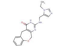 2-{[(1-ethyl-1H-imidazol-5-yl)methyl]amino}-5,11-dihydro[1]benzoxepino[3,4-d]pyrimidin-4(3H)-one