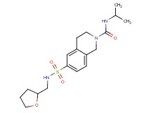 N-isopropyl-6-{[(tetrahydrofuran-2-ylmethyl)amino]sulfonyl}-3,4-dihydroisoquinoline-2(1H)-carboxamide