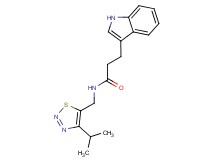 3-(1H-indol-3-yl)-N-[(4-isopropyl-1,2,3-thiadiazol-5-yl)methyl]propanamide