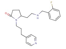 5-{2-[(2-fluorobenzyl)amino]ethyl}-1-[3-(4-pyridinyl)propyl]-2-pyrrolidinone