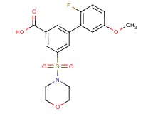 2'-fluoro-5'-methoxy-5-(morpholin-4-ylsulfonyl)biphenyl-3-carboxylic acid