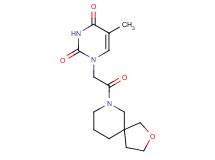 5-methyl-1-[2-(2-oxa-7-azaspiro[4.5]dec-7-yl)-2-oxoethyl]pyrimidine-2,4(1H,3H)-dione