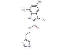 N-[2-(1H-imidazol-4-yl)ethyl]-3,5,7-trimethyl-1H-indole-2-carboxamide