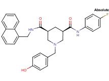 (3R,5S)-N-(4-fluorophenyl)-1-(4-hydroxybenzyl)-N'-(1-naphthylmethyl)-3,5-piperidinedicarboxamide