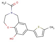4-acetyl-7-(5-methyl-2-thienyl)-2,3,4,5-tetrahydro-1,4-benzoxazepin-9-ol