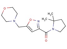 4-({3-[(2,2-dimethylpyrrolidin-1-yl)carbonyl]isoxazol-5-yl}methyl)morpholine