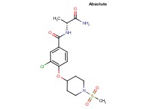N-[(1R)-2-amino-1-methyl-2-oxoethyl]-3-chloro-4-{[1-(methylsulfonyl)piperidin-4-yl]oxy}benzamide