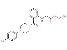 ethyl [(2-{[4-(4-methylphenyl)piperazin-1-yl]carbonyl}phenyl)amino]acetate
