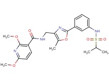 N-[(2-{3-[(isopropylsulfonyl)amino]phenyl}-5-methyl-1,3-oxazol-4-yl)methyl]-2,6-dimethoxynicotinamide