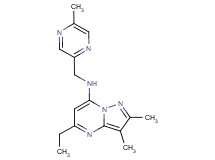 5-ethyl-2,3-dimethyl-N-[(5-methylpyrazin-2-yl)methyl]pyrazolo[1,5-a]pyrimidin-7-amine