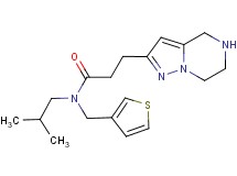 N-isobutyl-3-(4,5,6,7-tetrahydropyrazolo[1,5-a]pyrazin-2-yl)-N-(3-thienylmethyl)propanamide hydrochloride
