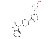 1-{1-[4-(3-hydroxypyrrolidin-1-yl)pyrimidin-2-yl]-1,2,3,6-tetrahydropyridin-4-yl}-1,3-dihydro-2H-benzimidazol-2-one