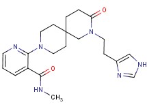 2-{2-[2-(1H-imidazol-4-yl)ethyl]-3-oxo-2,9-diazaspiro[5.5]undec-9-yl}-N-methylnicotinamide