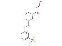 3-oxo-3-(3-{2-[3-(trifluoromethyl)phenyl]ethyl}-1-piperidinyl)-1-propanol