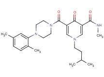 5-{[4-(2,5-dimethylphenyl)-1-piperazinyl]carbonyl}-N-methyl-1-(3-methylbutyl)-4-oxo-1,4-dihydro-3-pyridinecarboxamide