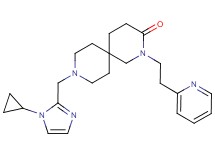 9-[(1-cyclopropyl-1H-imidazol-2-yl)methyl]-2-(2-pyridin-2-ylethyl)-2,9-diazaspiro[5.5]undecan-3-one