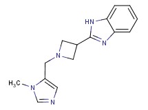 2-{1-[(1-methyl-1H-imidazol-5-yl)methyl]azetidin-3-yl}-1H-benzimidazole