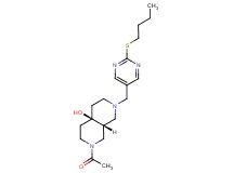 (4aR*,8aR*)-2-acetyl-7-{[2-(butylthio)pyrimidin-5-yl]methyl}octahydro-2,7-naphthyridin-4a(2H)-ol