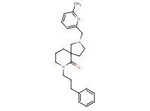 2-[(6-methyl-2-pyridinyl)methyl]-7-(3-phenylpropyl)-2,7-diazaspiro[4.5]decan-6-one