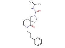 N-isopropyl-6-oxo-7-(3-phenylpropyl)-2,7-diazaspiro[4.5]decane-2-carboxamide
