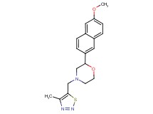2-(6-methoxy-2-naphthyl)-4-[(4-methyl-1,2,3-thiadiazol-5-yl)methyl]morpholine