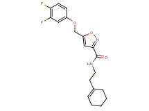N-[2-(1-cyclohexen-1-yl)ethyl]-5-[(3,4-difluorophenoxy)methyl]-3-isoxazolecarboxamide