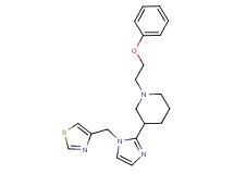 1-(2-phenoxyethyl)-3-[1-(1,3-thiazol-4-ylmethyl)-1H-imidazol-2-yl]piperidine